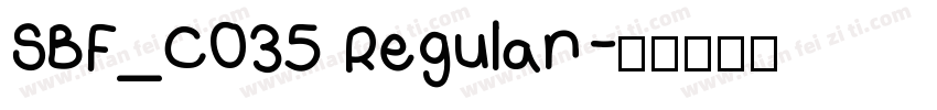 SBF_C035 Regular字体转换